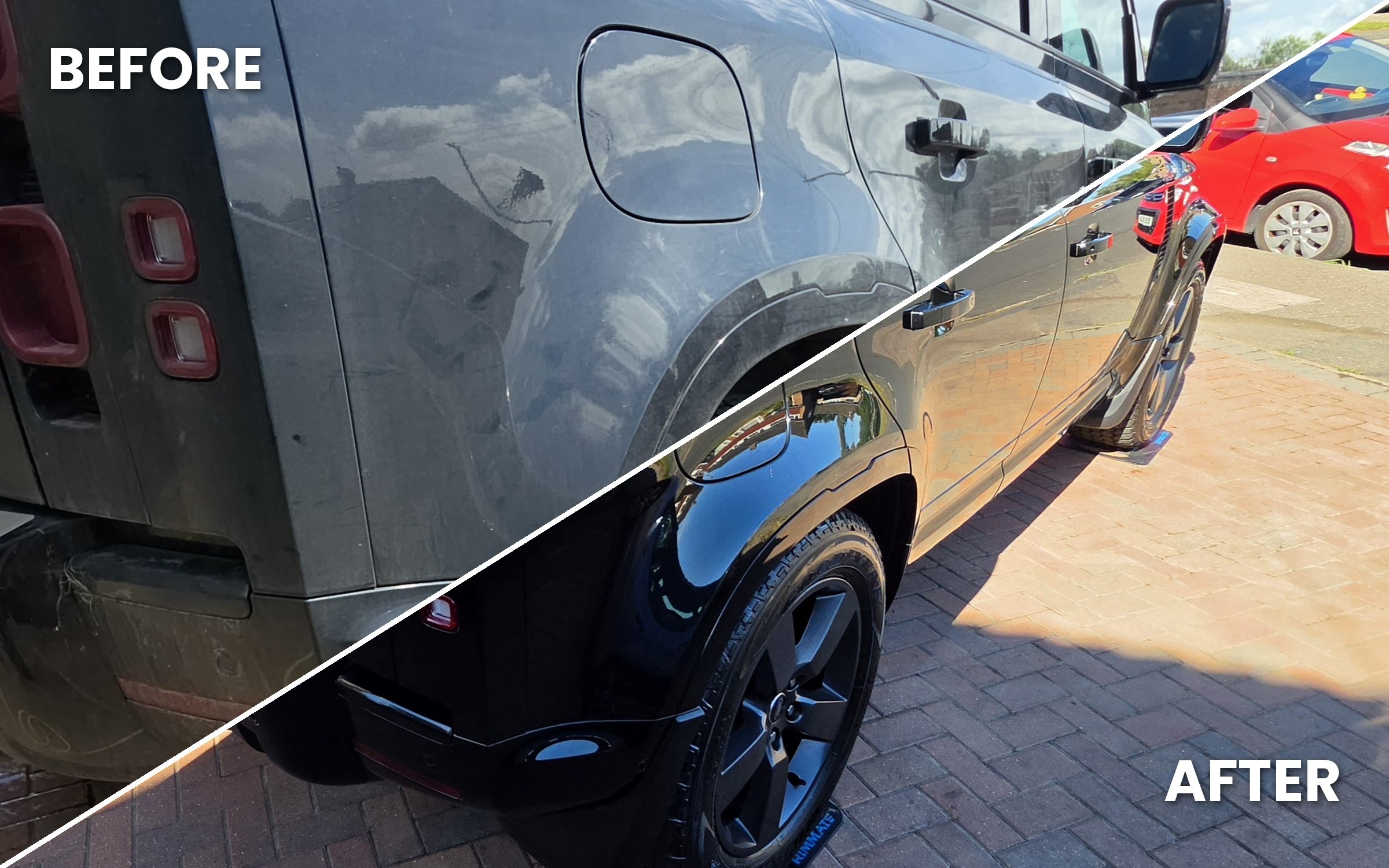 Before and after Faithfull Valeting